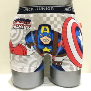 (Capitán America 03) XL-XXL - pantalones cortos para niños, Ash