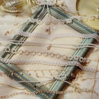 Coreano moda Retro cadena collar gargantilla personalizada perla colgante Vintage mujeres joyería accesorios
