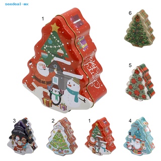 seedeal - caja de caramelos de grado alimenticio para navidad, santa claus, diseño de papá noel (9)
