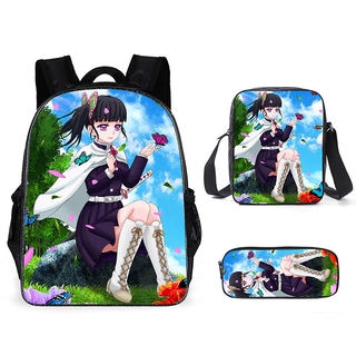 Demon Slayer Merchandise Schoolbag Castaño Flor Caída Chanel Escuela Primaria Estudiante Mochila Anime