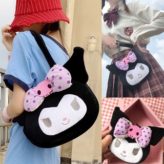 [listo stock]mujeres hello kitty sling bag lindo coreano crossbody bag cinnamoroll kuromi sanrio 2 vías bolso de hombro marca bolsas mini mochila multifunción pu bagpack para niño