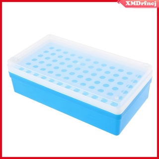 [rfncj] caja de soporte de tubo centrífugo de laboratorio 72 zócalos de 0,5 ml, color azul