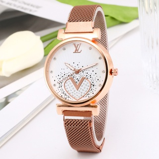 Relojes Para mujer Moda Casual relojes De pulsera Para mujer nuevo a la Moda corazón con diamantes a la Moda reloj Milan Strap