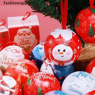 Famy 7 cm árbol de navidad colgante bolas adorno árbol de navidad decoración bola caramelo tarro de almacenamiento jalea (1)