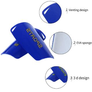 calcetines de fútbol shin guard + espinilleras mangas nylon + pvc+eva transpirable (6)