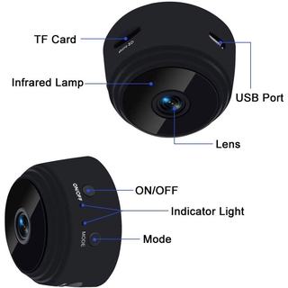 A9 71080p Mini cámara Ip Wifi cámara De visión nocturna cámara De detección De movimiento imán soporte tarjeta Tf Mini Camcorder (7)