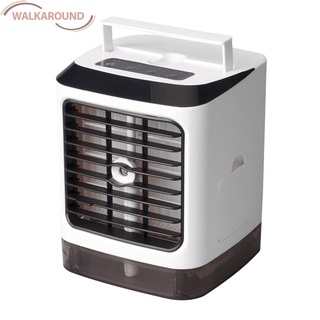 (Wal) 7 colores de luz USB Mini enfriador de aire humidificador purificador ventilador aire acondicionado