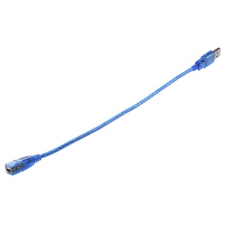 Cable de extensión AF-AM de 30 cm azul USB tipo A hembra A macho