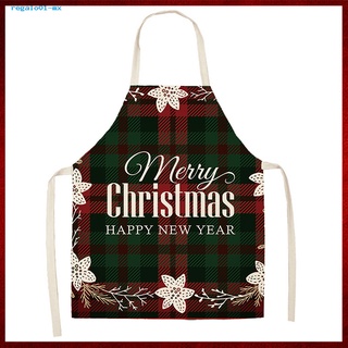 {re} delantal de lino de navidad para el hogar, cocina, invierno, rojo, delantal de uso amplio para hornear