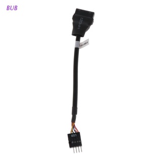 BUB placa base USB 3.0 20Pin 19Pin hembra a USB 2.0 9 pines macho carcasa Cable adaptador de extensión