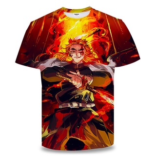 [tops Para niños]ropa de niños de manga corta niño de dibujos animados camiseta niña verano estilo occidental media manga camisa Demon Slayer de dibujos animados