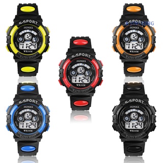 jinching Classic Men's Boys' Date Alarm Stopwatch Sports LED Digital Rubber Wrist Watch