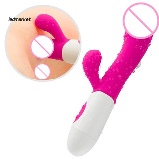 Led _ Vibrador de silicona Suave punto G Estimulador de clítoris femeninos impermeable juguete sexual Av Wand (8)