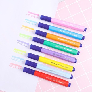 METE 8pcs/set Candy Color Highlighter Pen Marker Pastel Liquid Chalk Fluorescent Pencil Drawing (6)