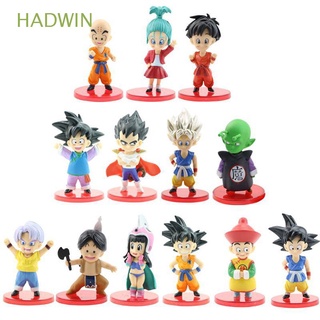 hadwin 13 unids/set dragonball figuras de acción para niños figuras de juguete figura modelo miniatura anime kuririn dragonball scultures son goku muñeca adornos
