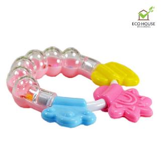 moda bebé sonajero mordedor de silicona bebé molar cuidado de dientes cama campana sonajeros chupete juguetes niños shaker regalos (6)