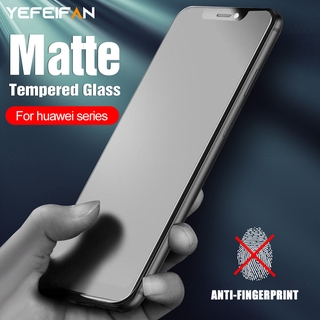 Vidrio Mate Para Huawei 20 30 Antihuellas Dactilares Protector De Pantalla Y5P Y6P Y7P Y6S Y8S Y9S P40 P30 Lite P20 Pro Templado (1)