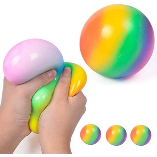 anti estrés aliviador de la cara pelota colorida autismo estado de ánimo alivio del apretón juguete saludable divertido gadget