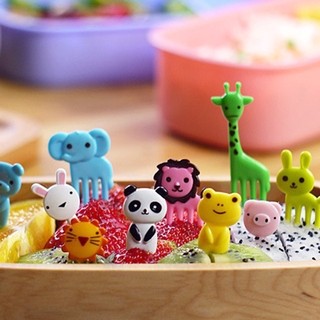 @10pcs Creativo plástico lindo Mini Bento horquilla lindo Mini niños horquilla de frutas almuerzo decoración signo vajilla (1)