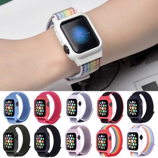 Apropri@Ado Para Apple T500 T600 Ft50 W26 W98 F10 U78 T600 reloj Apple Watch+correa De nailon Integrado Iwatch serie 3/4/5 38/40/42/44mm