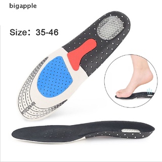 [bigapple] Plantillas de silicona cómodas ortopédicas deportivas para correr plantillas 35-46 caliente