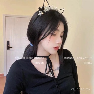 orejas de gato tocado japonés diadema barrettescoscat diadema accesorio de pelo lindo super lindo chica verano