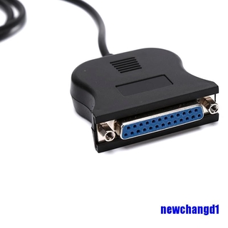 IEEE 1284 25 pines puerto paralelo a USB 2.0 Cable de impresora USB a adaptador paralelo (5)