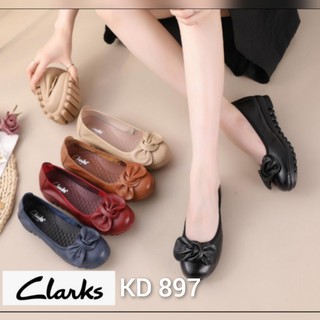 Kd 897 Clarks/Clarks full cuero zapatos de mujer/zapatos de cuero