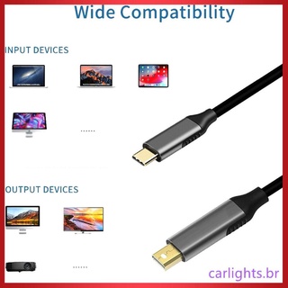 Cable Mini Amanh X Usbc Para cable de pantalla de 6ft Usb Tipo C cable Thunderbolt 3 Para Mini Dp 4k cable práctico portátil (2)