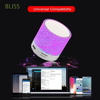 BLISS A9 altavoz Bluetooth música Subwoofer inalámbrico Crack MP3 regalo Mini altavoz LED reproductor de música TF tarjeta altavoz/Multicolor (1)