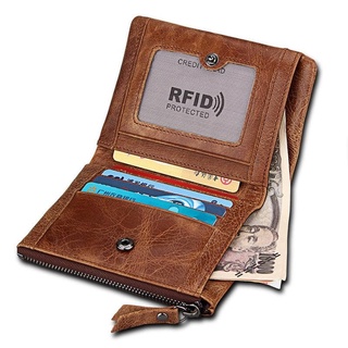 Rfid protegido de los hombres cartera de cuero cartera WL081 Ori Durable Original genuino cartera L9G2 mejor Selle