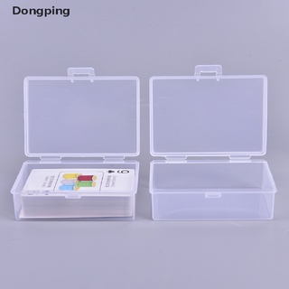 Dongping - juego de 2 cajas de plástico transparentes para jugar, tarjetas, contenedor de almacenamiento, caja de póker