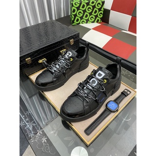 🌹 High quality 💞Casal Dolce & Gabbana modelos da moda, tênis casuais de cano alto, tênis de cano alto (1)