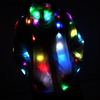 [thewoodOne] Ropa LED Fresco Vestido De Baile Abrigo Colorido Intermitente Luces Halloween .