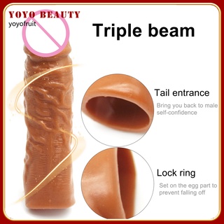 yoyofruit Deep Stimulation Penis Ring Delay Ejaculation Lock Ring Harmless for Bedroom