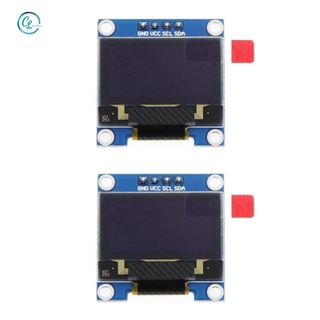 2X 0.96 Inch IIC I2C Serial GND 128X64 OLED LCD LED Display ule SSD1306 for Arduino Kit White Display