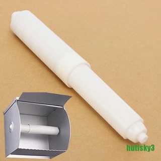 hutisky3 White Plastic Replacement Toilet Roll Holder Roller Spindle Spring ASL