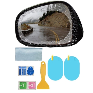 1 par de película de espejo de coche impermeable espejo retrovisor impermeable conducción segura resistente a los arañazos pegatinas