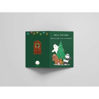 Tarjetas de felicitación de navidad We Bare Bears - tarjetas de felicitación navideñas