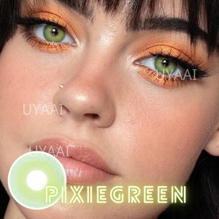 UYAAI 2pcs/pair Colored Contact Lenses Blue Pixie Series Myopia Yearly Cosmetic Lentillas De Color Para Ojos green color