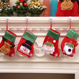 adornos de navidad muñeco de nieve santa alce oso bolsa de regalo decoraciones árbol de navidad decoración