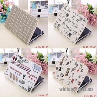 【white】 Notebook laptop sleeve bag cotton pouch case cover for 14 /15.6 /15 inch laptop