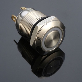 IGUALMENTE Util LED en / de Hot Símbolo Empuje el interruptor de boton Universal Durable Brand New Moda Coche de aluminio/Multicolor (5)