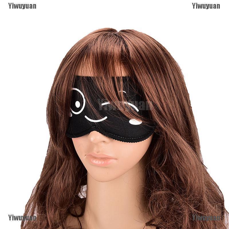 Happybay 1PC nueva máscara de ojos de seda pura acolchada para viaje, Relax, ojos, venda (9)