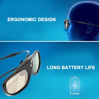 3D DLP-Link Active Glasses HD Liquid Crystal Lens Bluetooth Glasses for TV Projector (2)