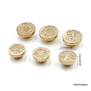 beibeitongbao 500+ patrones sello de cera retro kits de sellos de madera reemplazar cabeza de cobre-español frases serie