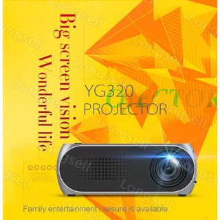 YG320 LED Mini Proyector Portátil 600 Lumen 1080P HD HDMI USB 3.5mm Soporte De Audio Reproductor Multimedia Casero (YG320 LED Mini Portable Projector 600 Lumen 1080P HD HDMI USB 3.5mm Audio Support Home Media Player)