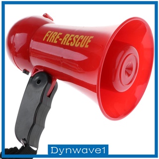 [DYNWAVE1] Pretender juego bombero bombero megáfono con sirena sonido vestir disfraz