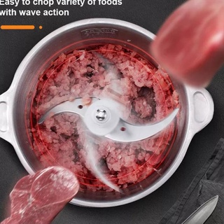 Nuevo modelo 2L molinillo de carne inoxidable procesador de alimentos licuadora picadora