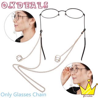 Okdeals moda gafas cadena dulce gafas collar gafas cordón colgante mujeres gafas de lectura gafas de Metal desgaste de los ojos accesorios